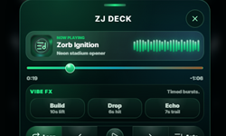 The ZJ deck playing a room soundtrack